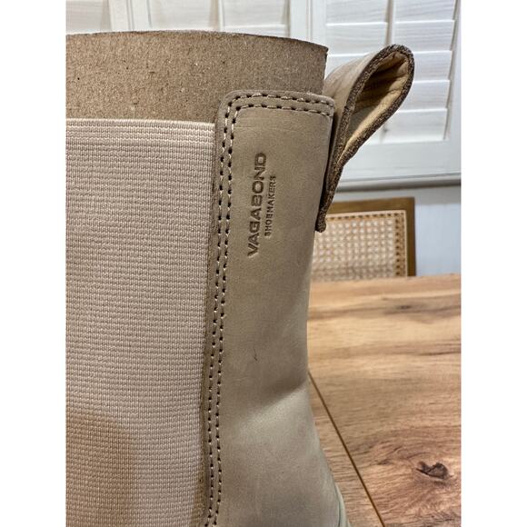 Vagabond Shoemakers Maxime Boots Sand Leather Upper Size 37 EU 7 US NIB - Picture 5 of 16